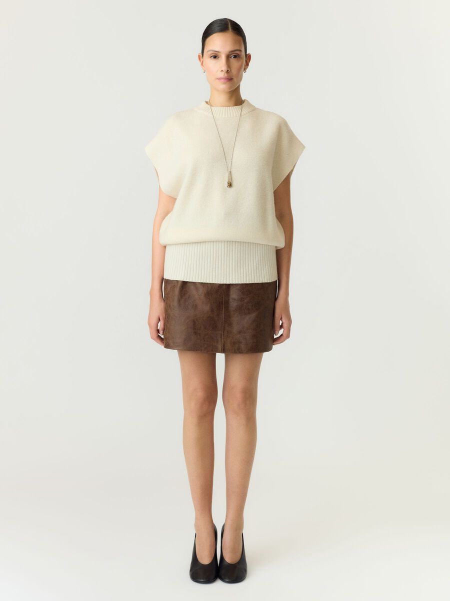 Carousel image 4 YASESLI WOOL BLEND  KNITTED VEST, Pristine