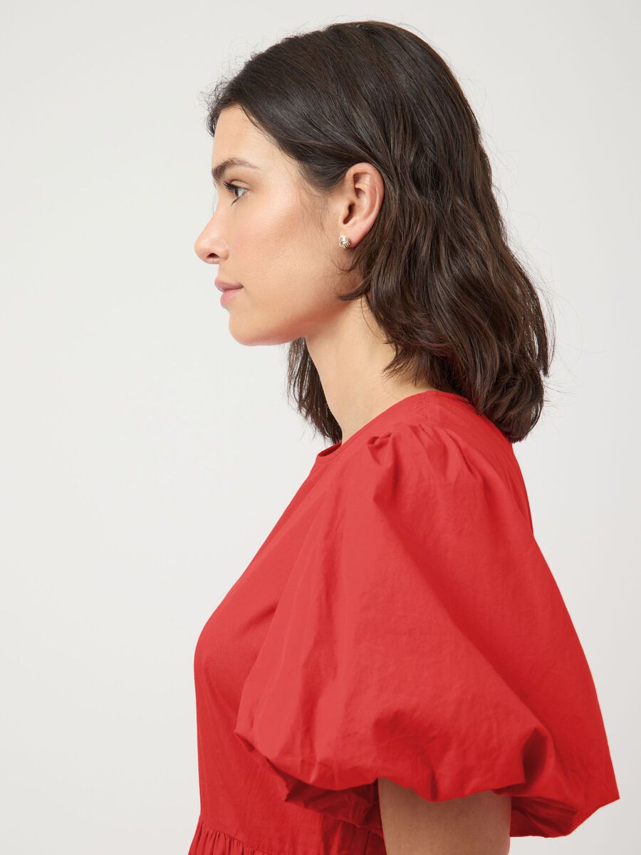 Carousel image - YASCOLEA ANKLE  MIDI DRESS, Fiery Red | 3