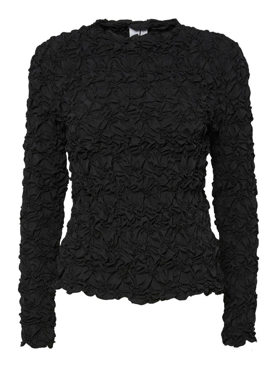 Product carousel image - YASMERA TOP A MANICHE LUNGHE, Black | 2