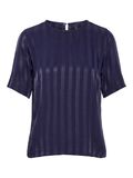 Y.A.S STRIPED T-SHIRT, Dark Sapphire, highres - 26013272_DarkSapphire_001.jpg