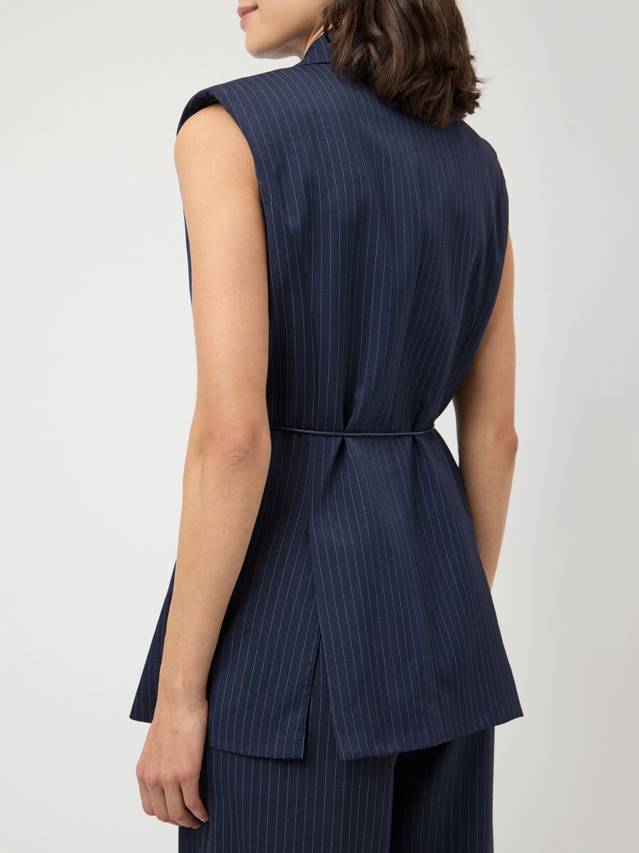 Carousel image - YASSHIMMA GILET, Navy Blazer | 5