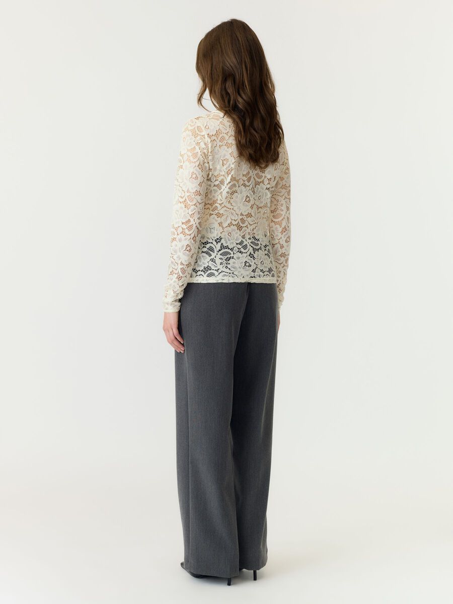 Carousel image 2 YASLACEY LACE LONG SLEEVED TOP, Pristine
