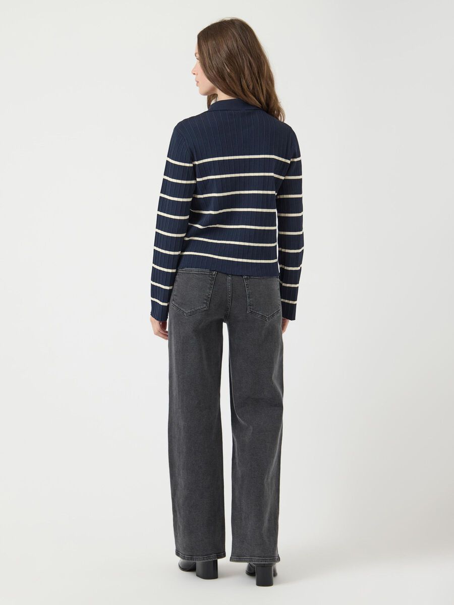 YAS YASLIMANA CARDIGAN EN MAILLE, Navy Blazer, highres - 26038045_NavyBlazer_1197459_004.jpg
