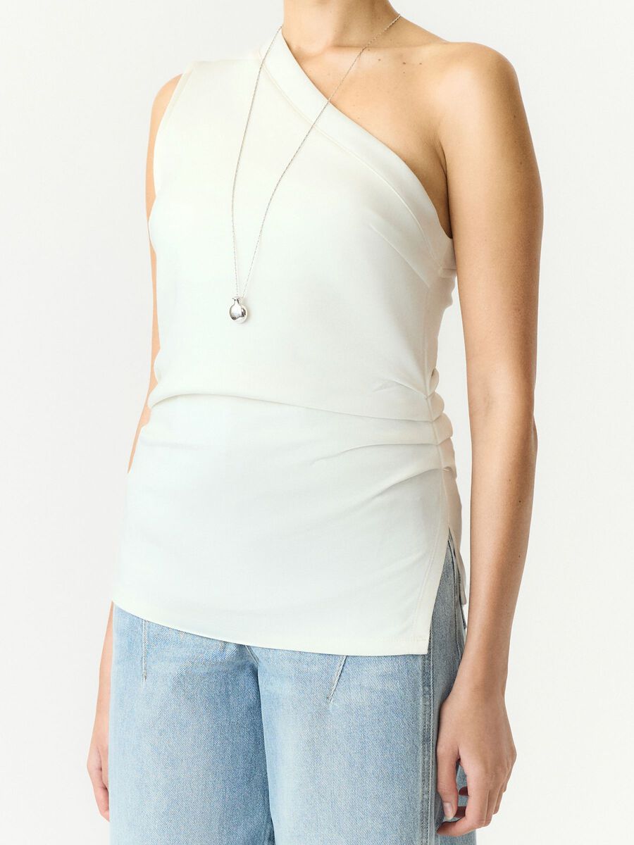 Carousel image 3 YASVENICE ONE-SHOULDER TOP, Star White