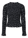 Product image thumbnail - YASCHEMMA SMOCK BLOUSE, Black | 5