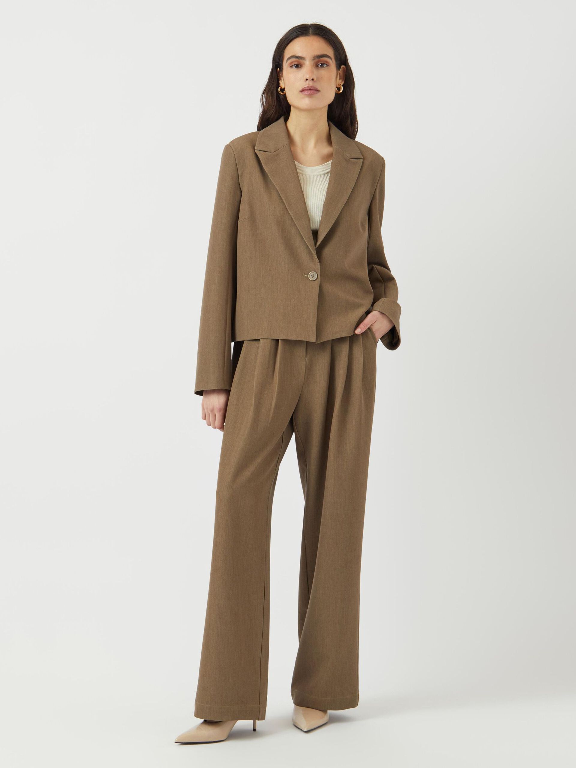 Carousel image - YASDAKOTA CROPPED BLAZER, Lead Gray | 4