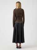 Product image thumbnail - YASDONA LONG SLEEVED TOP, Chocolate Brown | 2