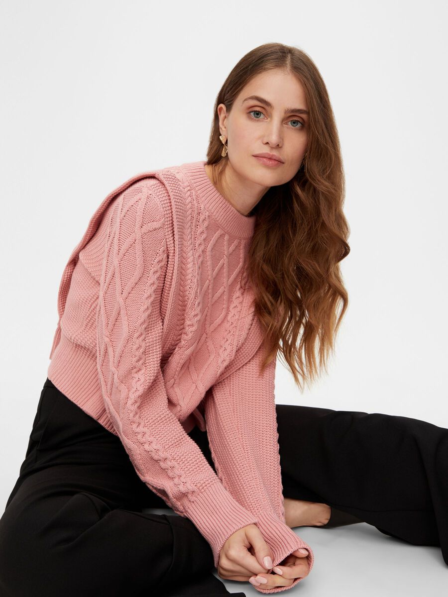 Y.A.S YASBLESHA KNITTED PULLOVER, Blush, highres - 26021610_Blush_003.jpg