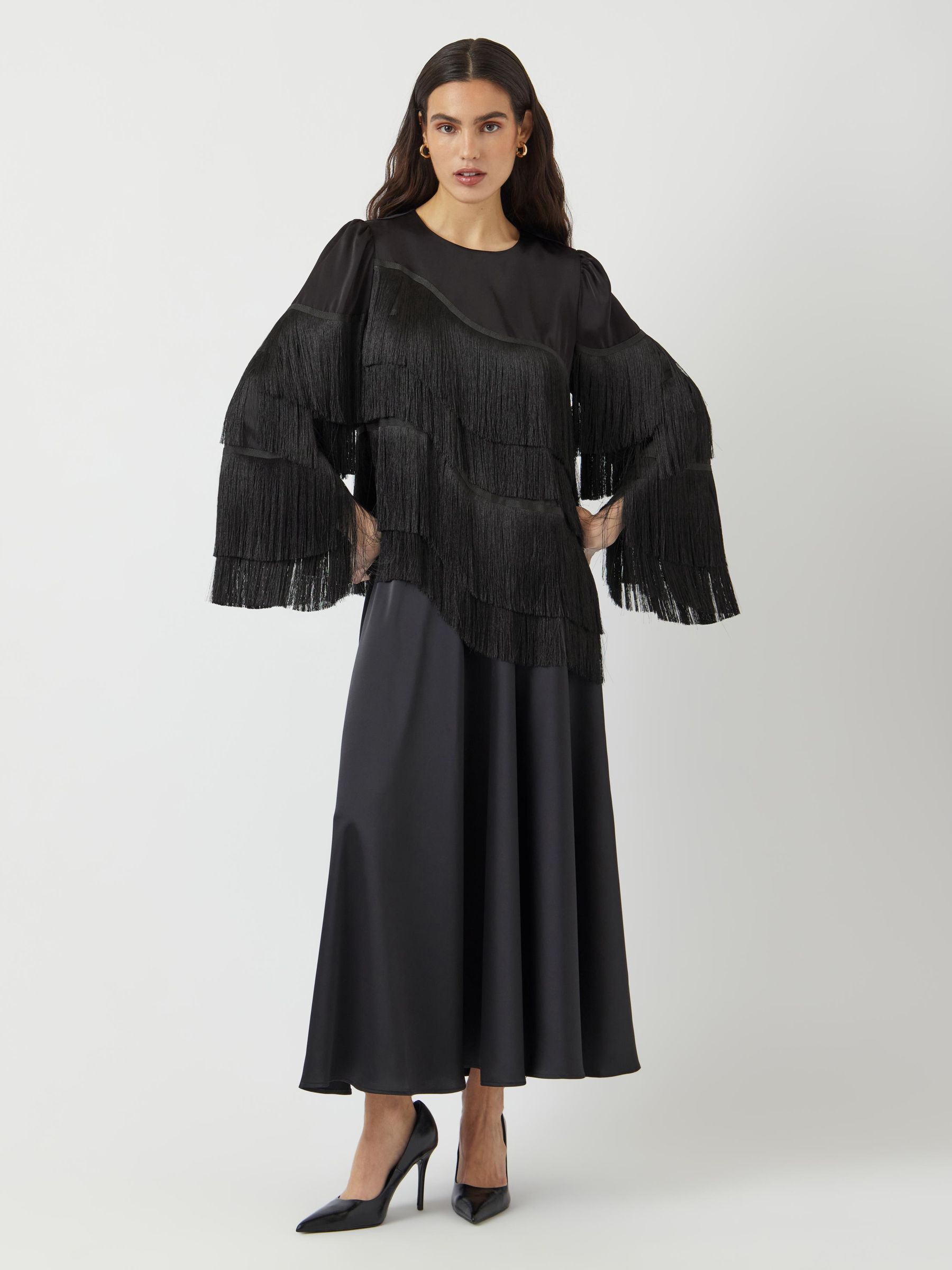 トップス Eaphi fringe layered tops Eaphi】eaphi fringe layered tops - メルカリ
