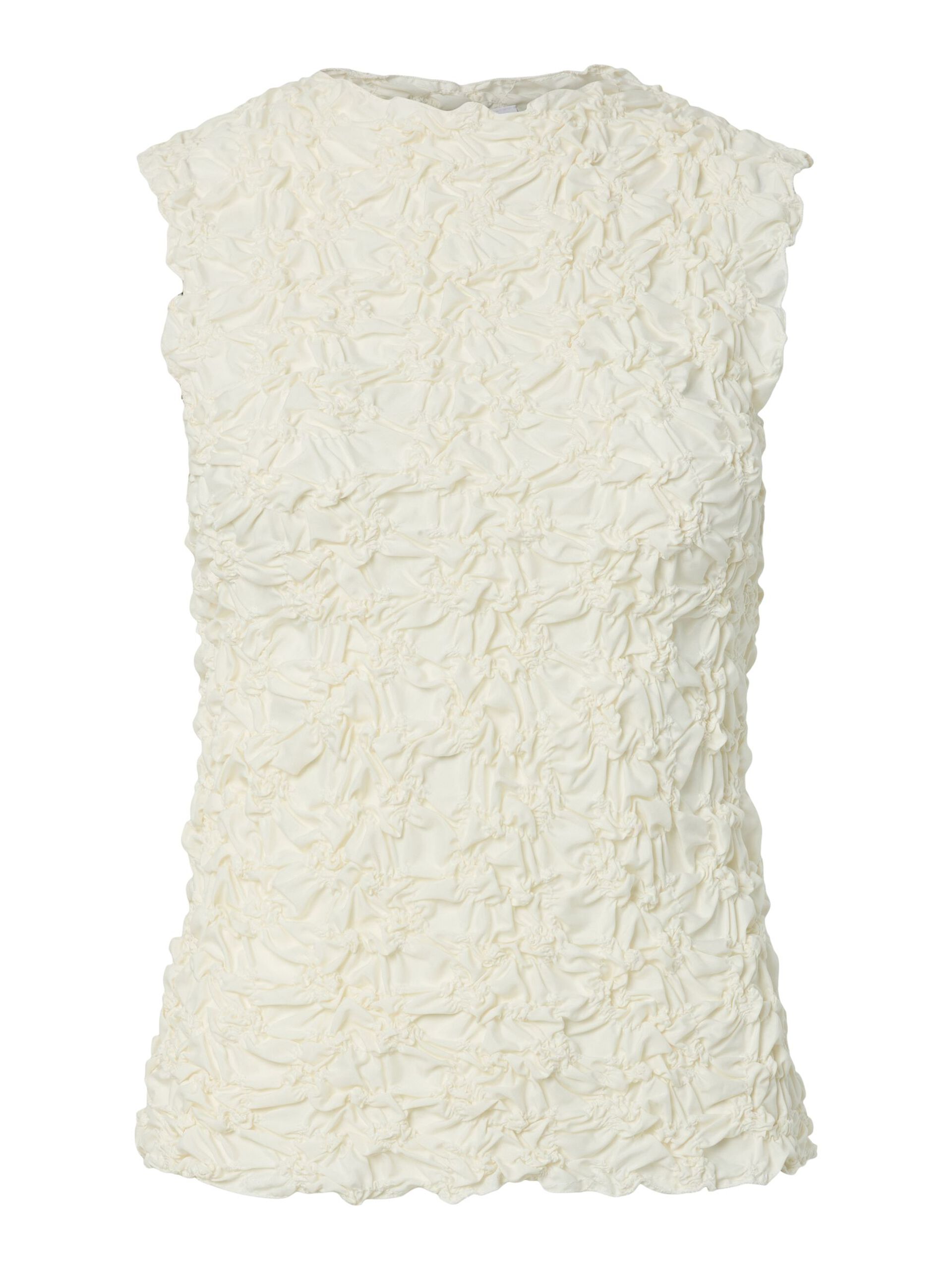 Carousel image - YASMERA TOP SENZA MANICHE, Birch | 5