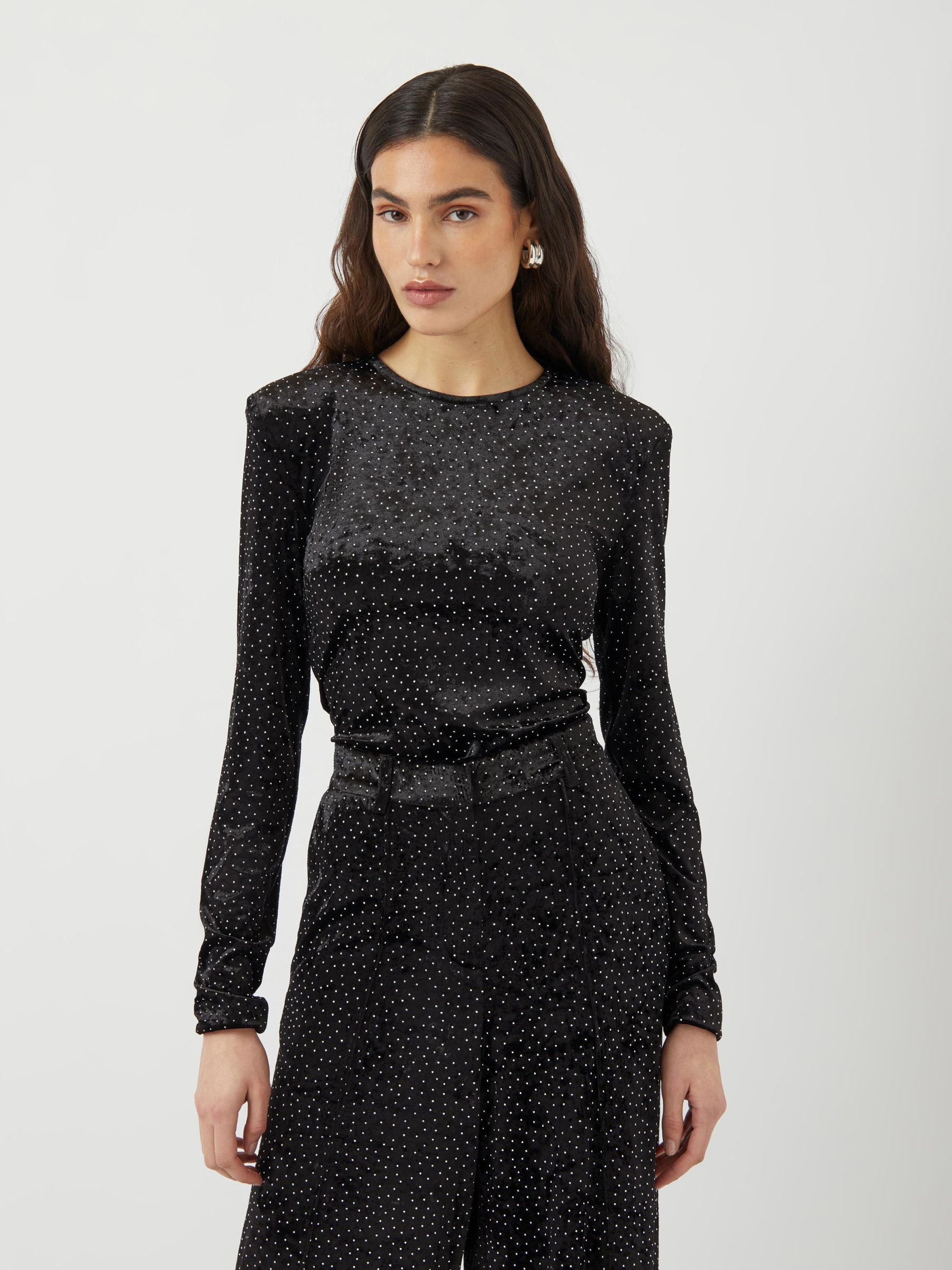 YASTILLIA VELVET BODYSUIT | Black | YAS® Germany