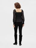 Product image thumbnail - YASOLA BALLOON SLEEVE TOP, Black | 2