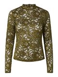 Product image thumbnail - YASLACEY LACE LONG SLEEVED TOP, Cardamom Seed | 5
