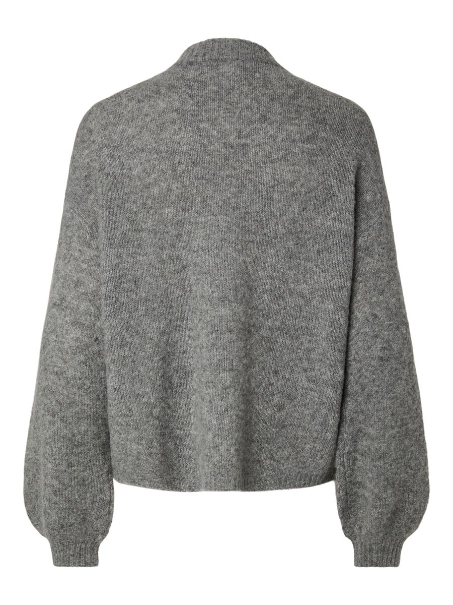 Carousel image 7 YASENYA  KNITTED CARDIGAN, Light Grey Melange