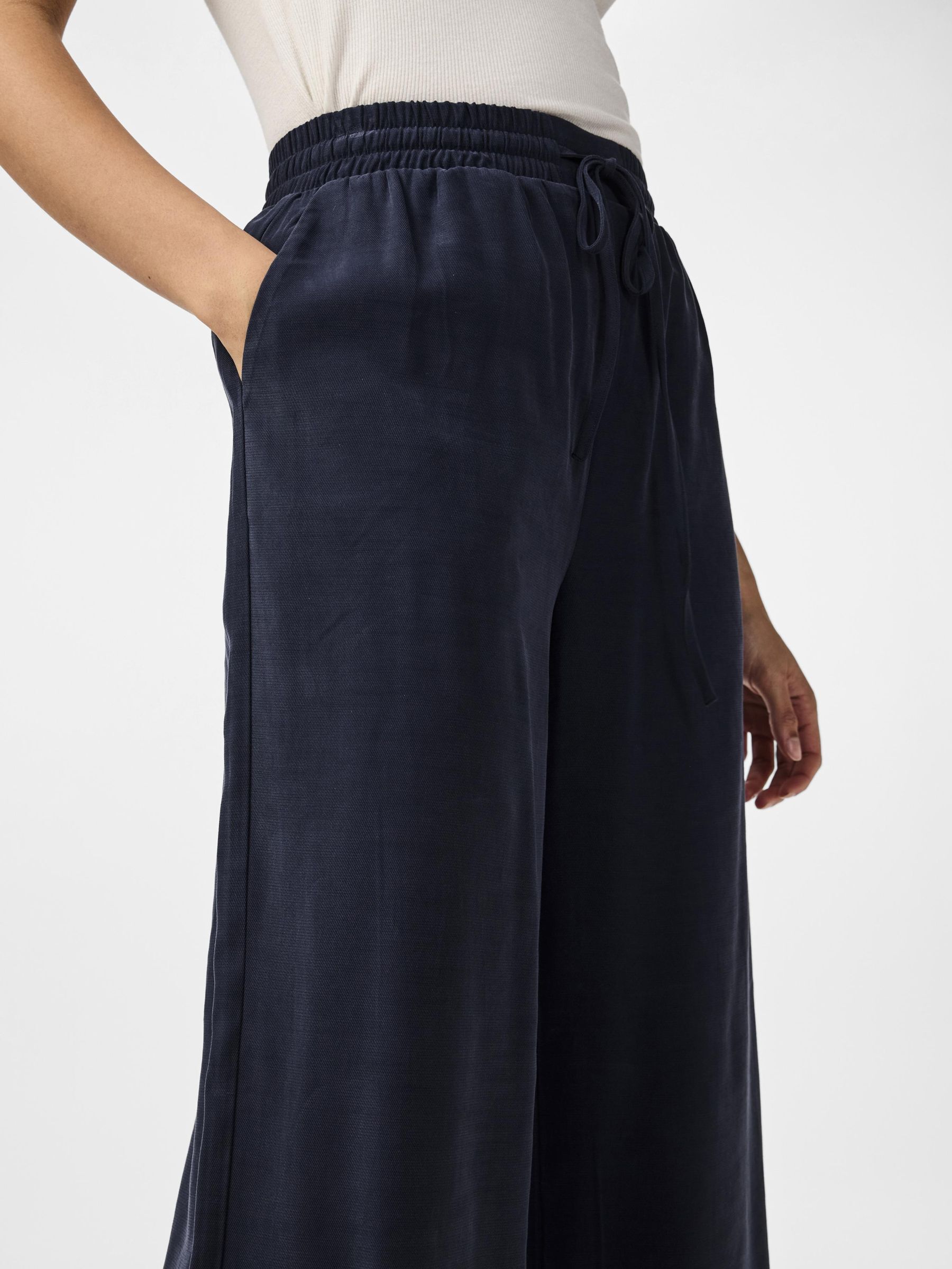 YASNARA HIGH WAISTED TROUSERS Blue YAS Italy