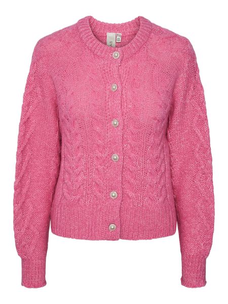 Y.A.S YASLIVICABLE KNITTED CARDIGAN, Azalea Pink, highres - 26029038_AzaleaPink_001.jpg