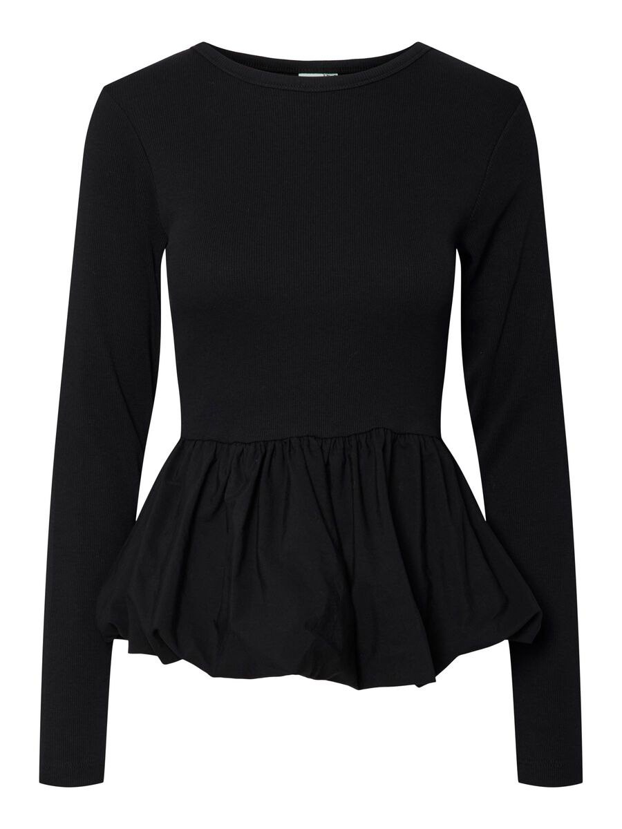 YAS YASMIRA OBERTEIL MIT LANGEN ÄRMELN, Black, highres - 26037413_Black_001.jpg