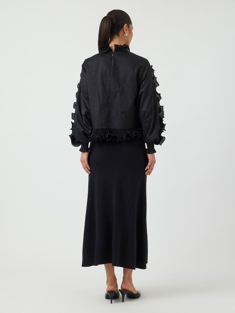 Carousel image - YASMIMA LONG SLEEVED TOP, Black | 2