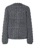 Product image thumbnail - YASBUBERA KNITTED CARDIGAN, Dark Grey Melange | 2