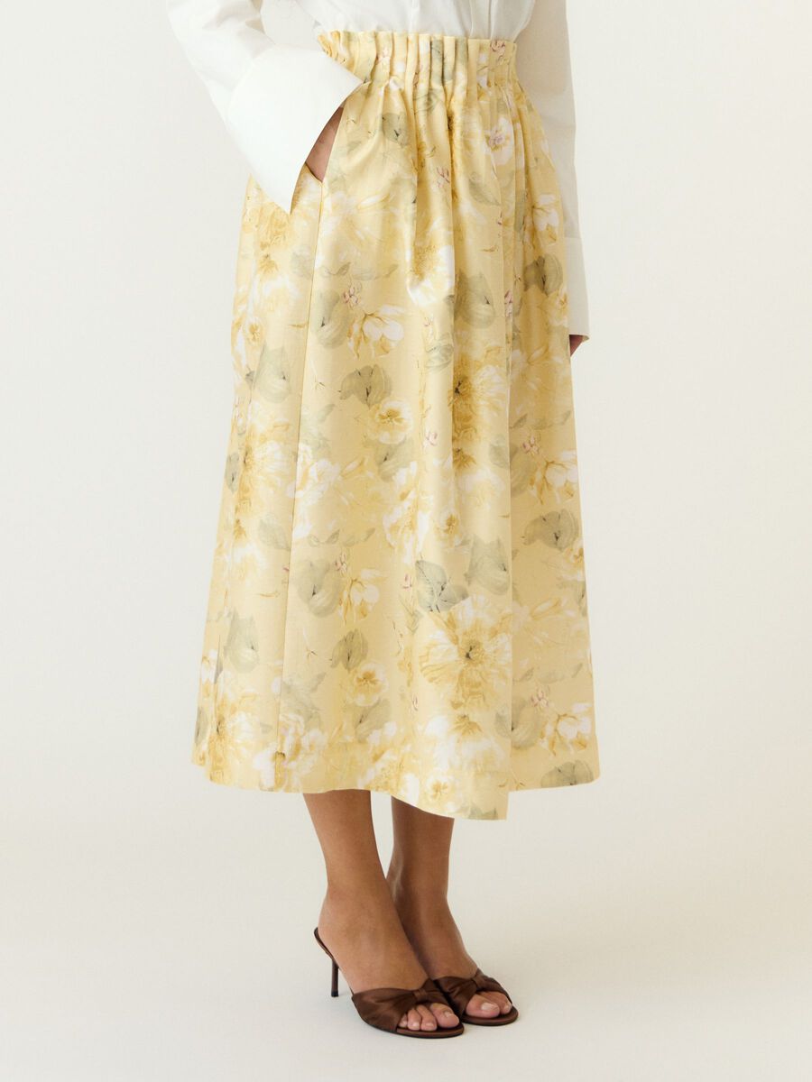 Carousel image - YASLEMON HW  MAXI SKIRT, Pale Banana | 3