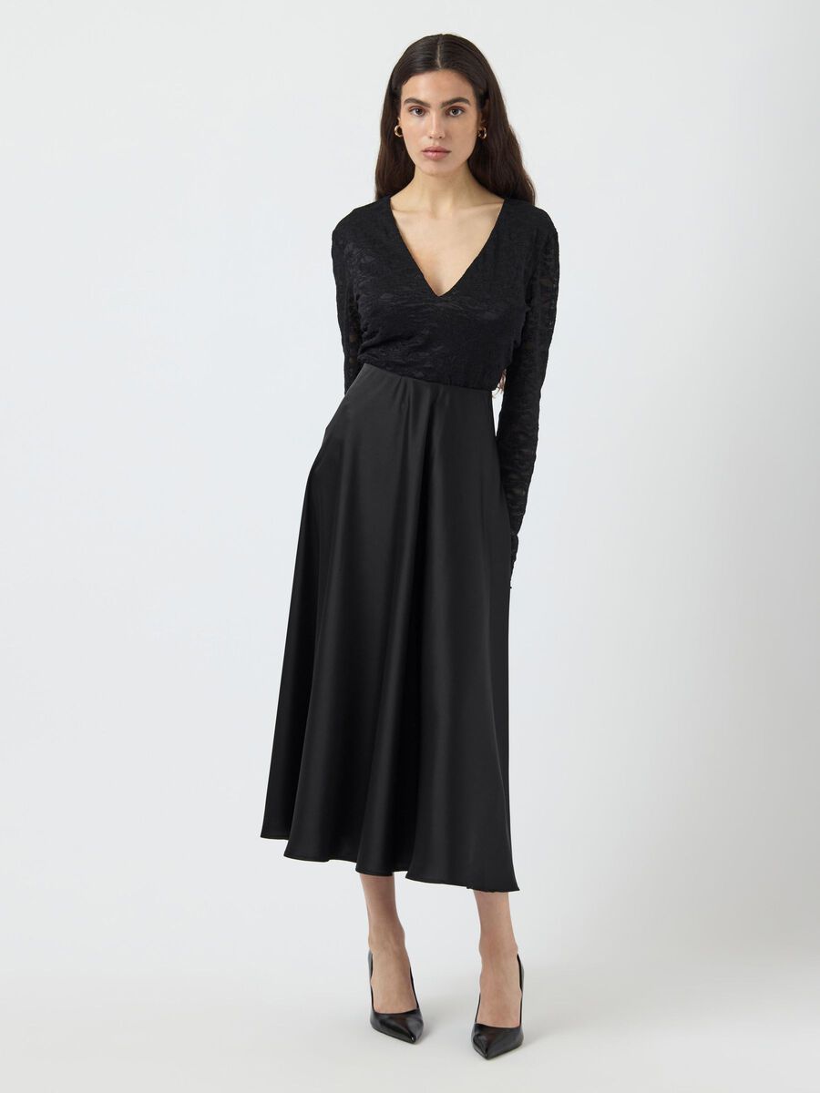 Product carousel image - YASPELLA MIDI SKIRT, Black | 1