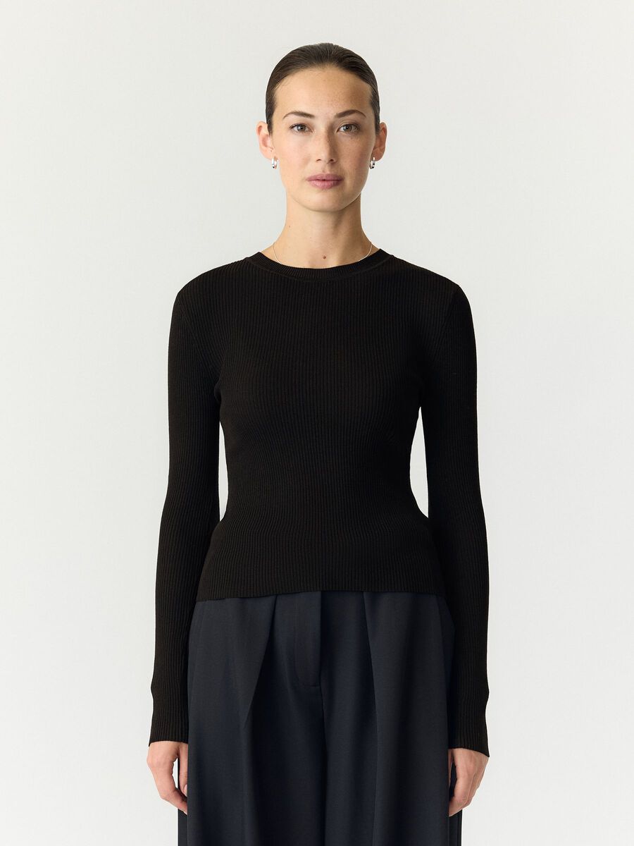 Product tile image YASZOEY  KNITTED TOP, Black 26040005_Black
