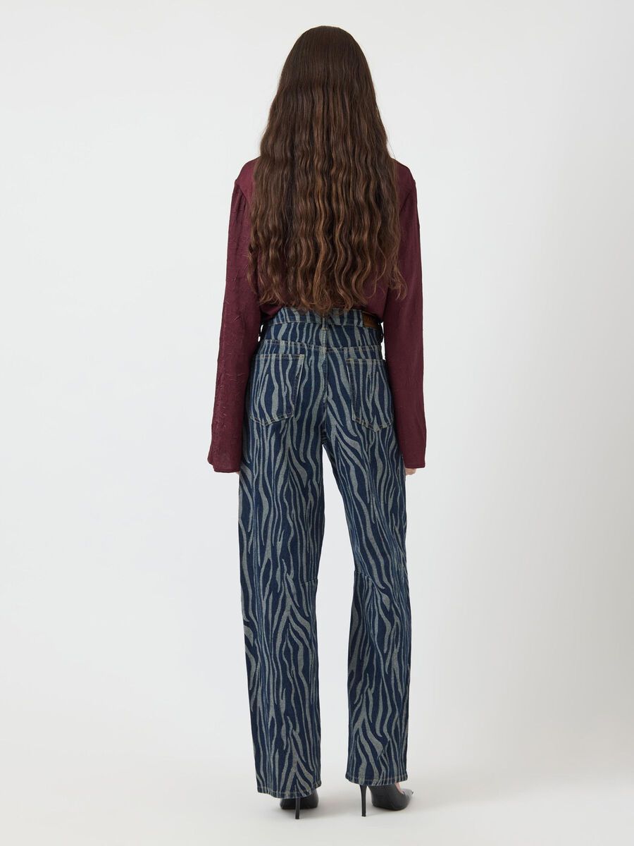 YAS YASLORA MW BARREL FIT JEANS, Dark Blue Denim, highres - 26038342_DarkBlueDenim_1208581_004.jpg