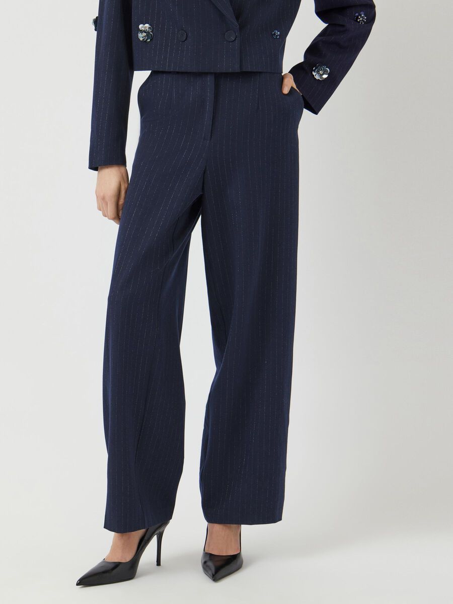 Product carousel image - YASMIDNIGHT MW BYXOR, Navy Blazer | 1