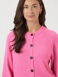 Product image thumbnail - YASJOHI WOOL KNITTED CARDIGAN, Begonia Pink | 3