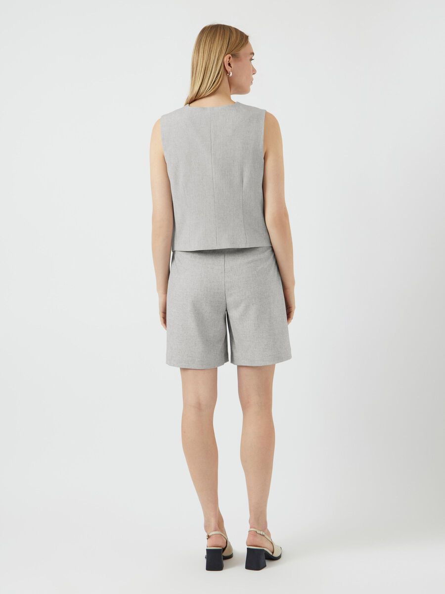 YAS YASRIU TAILORED WAISTCOAT, Light Grey Melange, highres - 26036846_LightGreyMelange_004.jpg