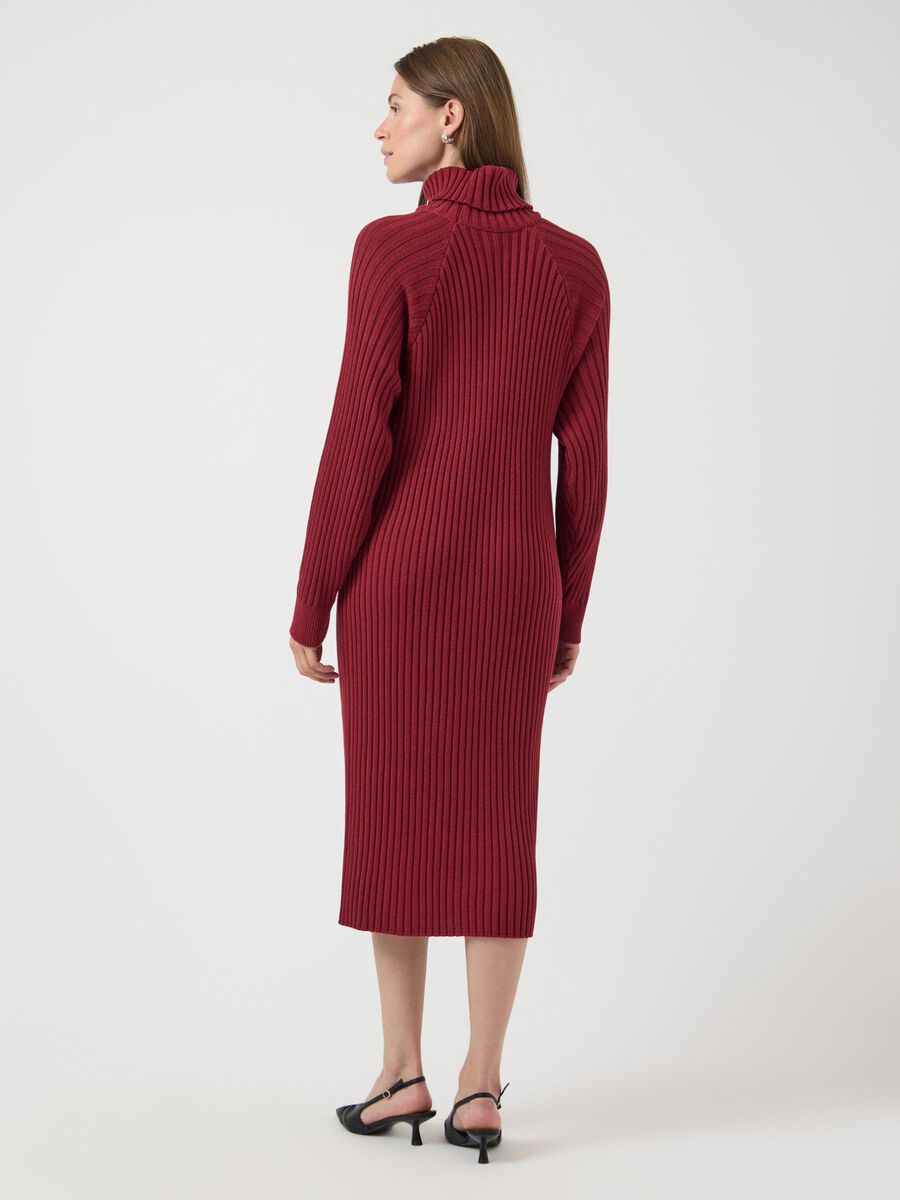 YAS YASMAVI KNITTED DRESS, Tibetan Red, highres - 26028660_TibetanRed_004.jpg