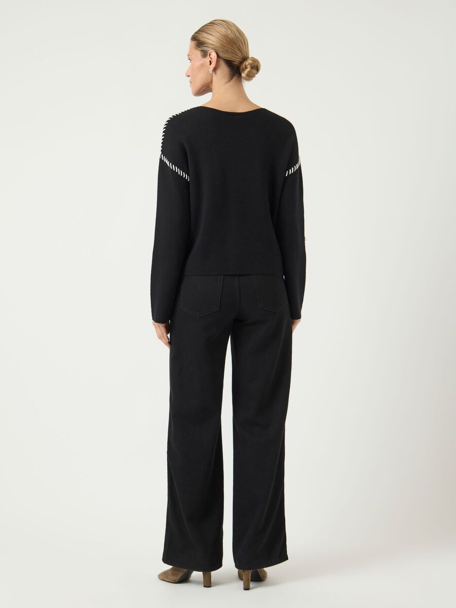 Carousel image - YASSTITCHA KNITTED PULLOVER, Black | 2