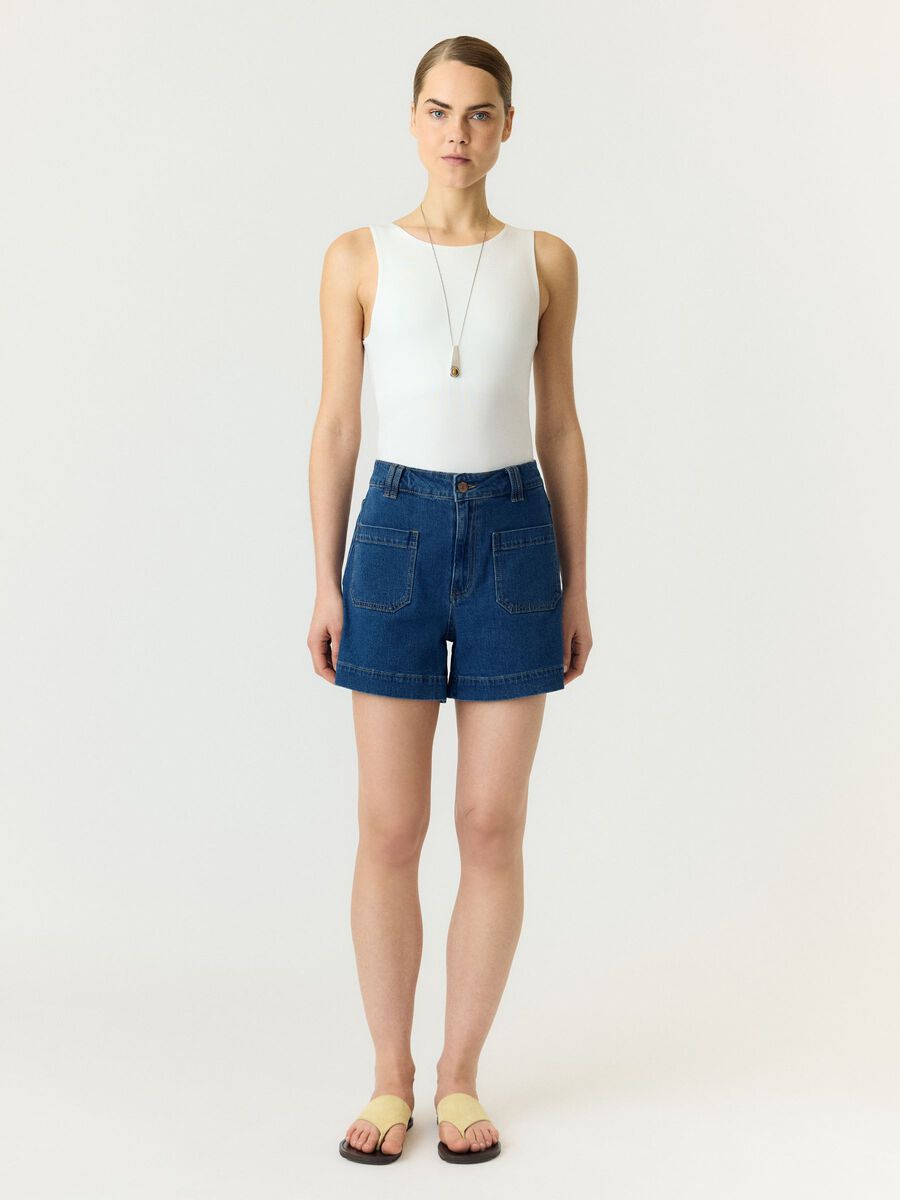Product tile image - OLASHORTS, Medium Blue Denim | 26036982_MediumBlueDenim