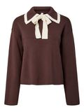 Product image thumbnail - YASJOSIE KNITTED TOP, Chocolate Brown | 1