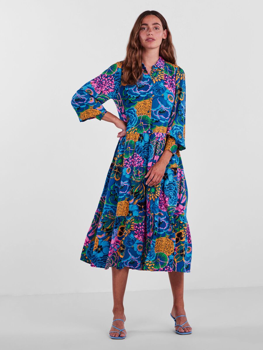 Y.A.S YASFLORI MIDI DRESS, Nautical Blue, highres - 26028178_NauticalBlue_967529_003.jpg