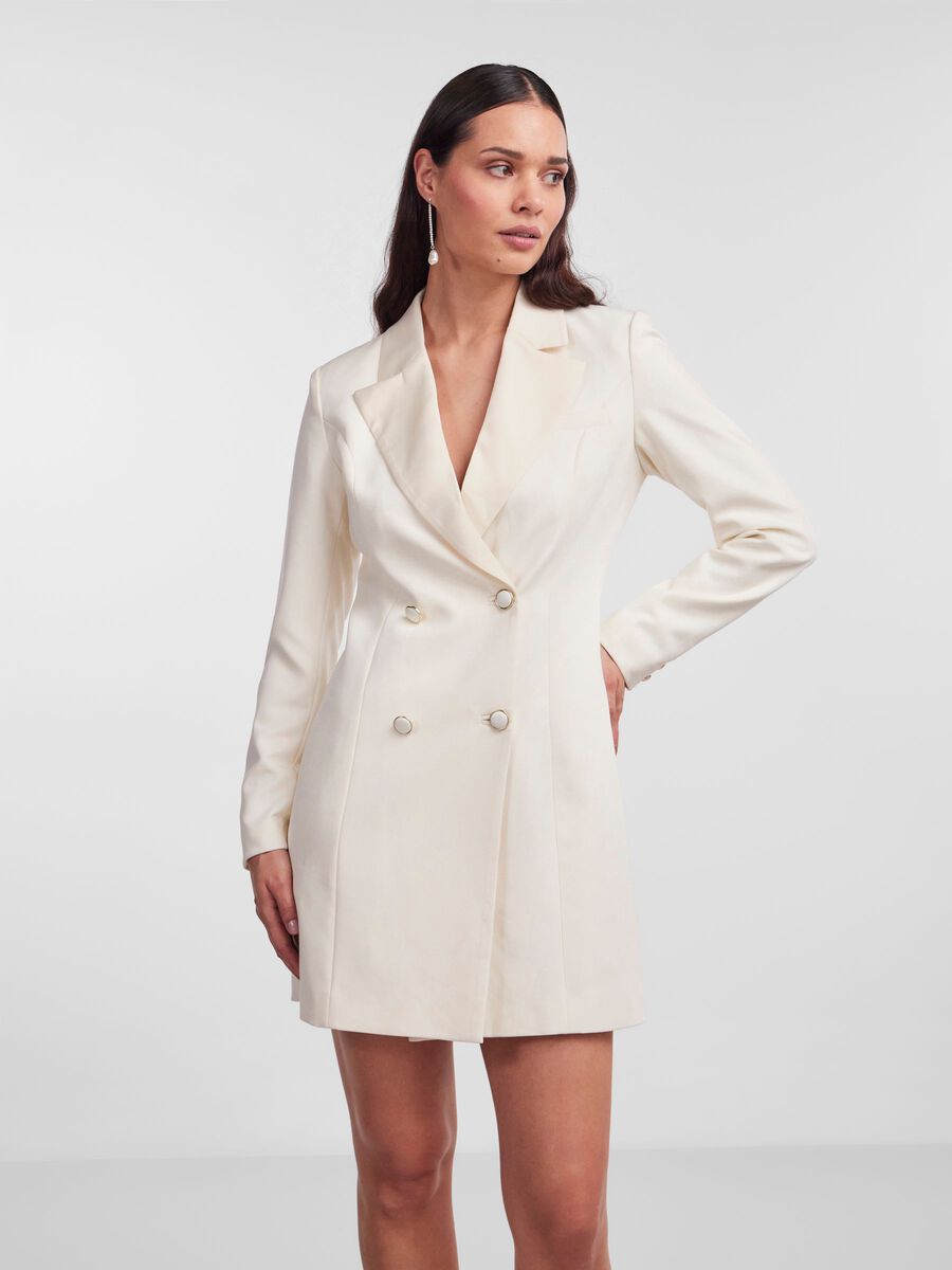 Y.A.S YASEBRU BLAZER DRESS, Gardenia, highres - 26028684_Gardenia_003.jpg