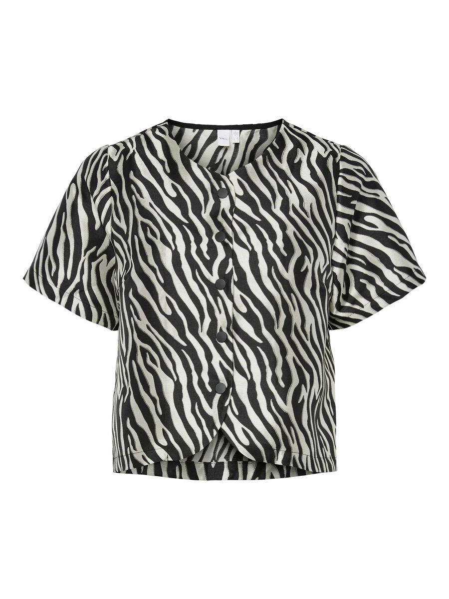 Product carousel image - YASZEMA SHORT SLEEVED TOP, Black | 2