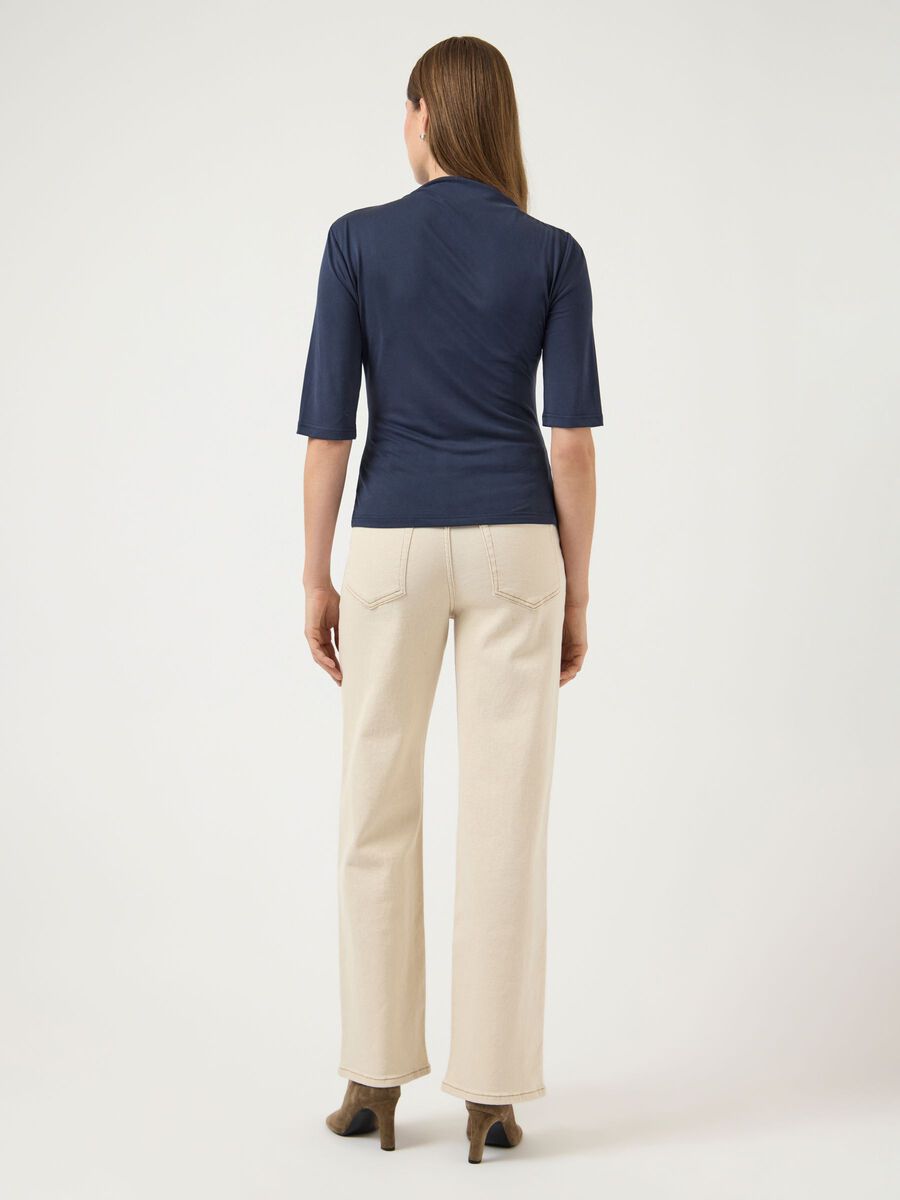 Product carousel image - YASLYSA 2/4 TOP, Navy Blazer | 2