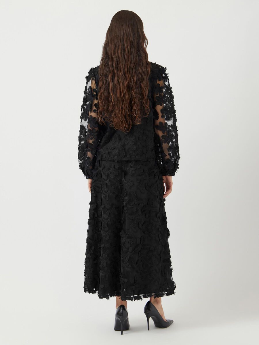 Product carousel image - YASKARLY MIDI SKIRT, Black | 2