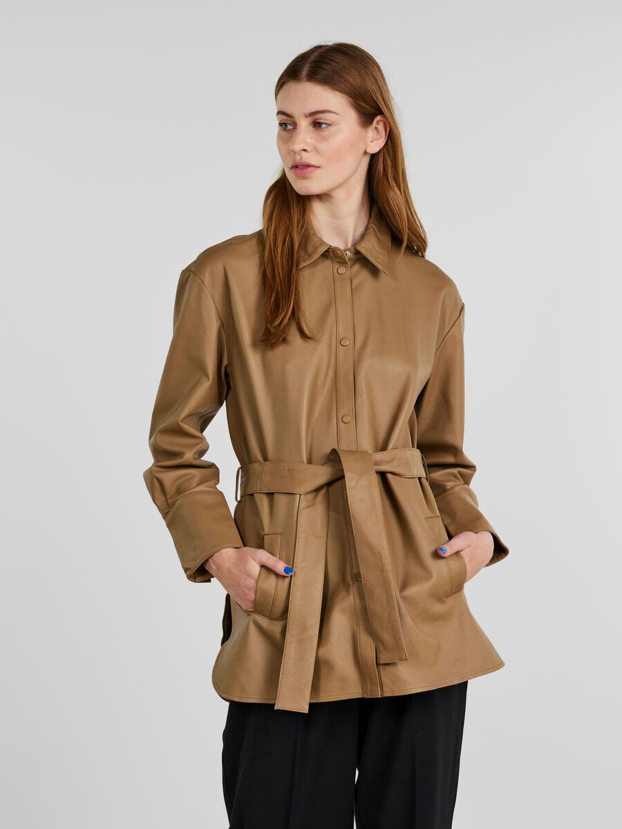 Y.A.S YASOTIRA VESTE EN CUIR, Otter, highres - 26028229_Otter_003.jpg