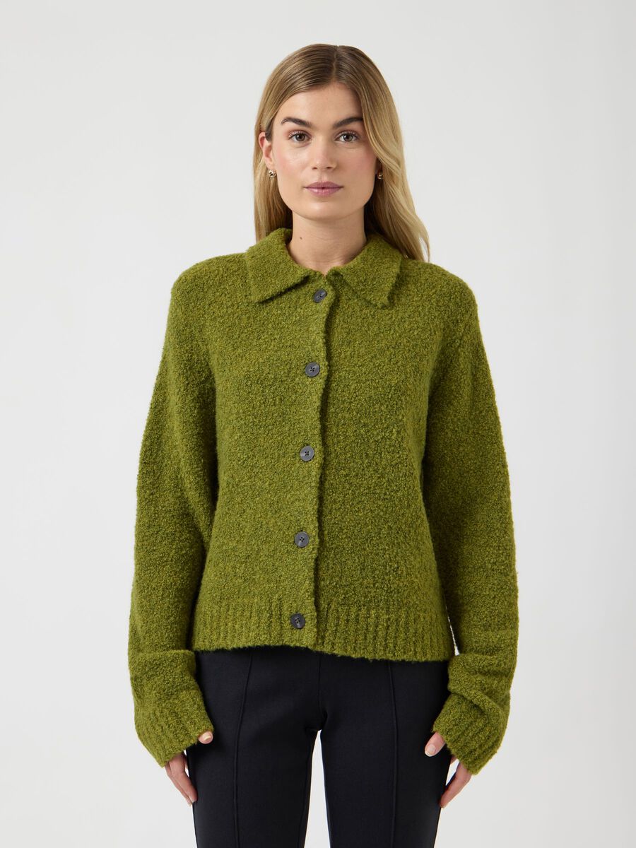 Product carousel image - YASMADDIE  KNITTED CARDIGAN, Cardamom Seed | 1