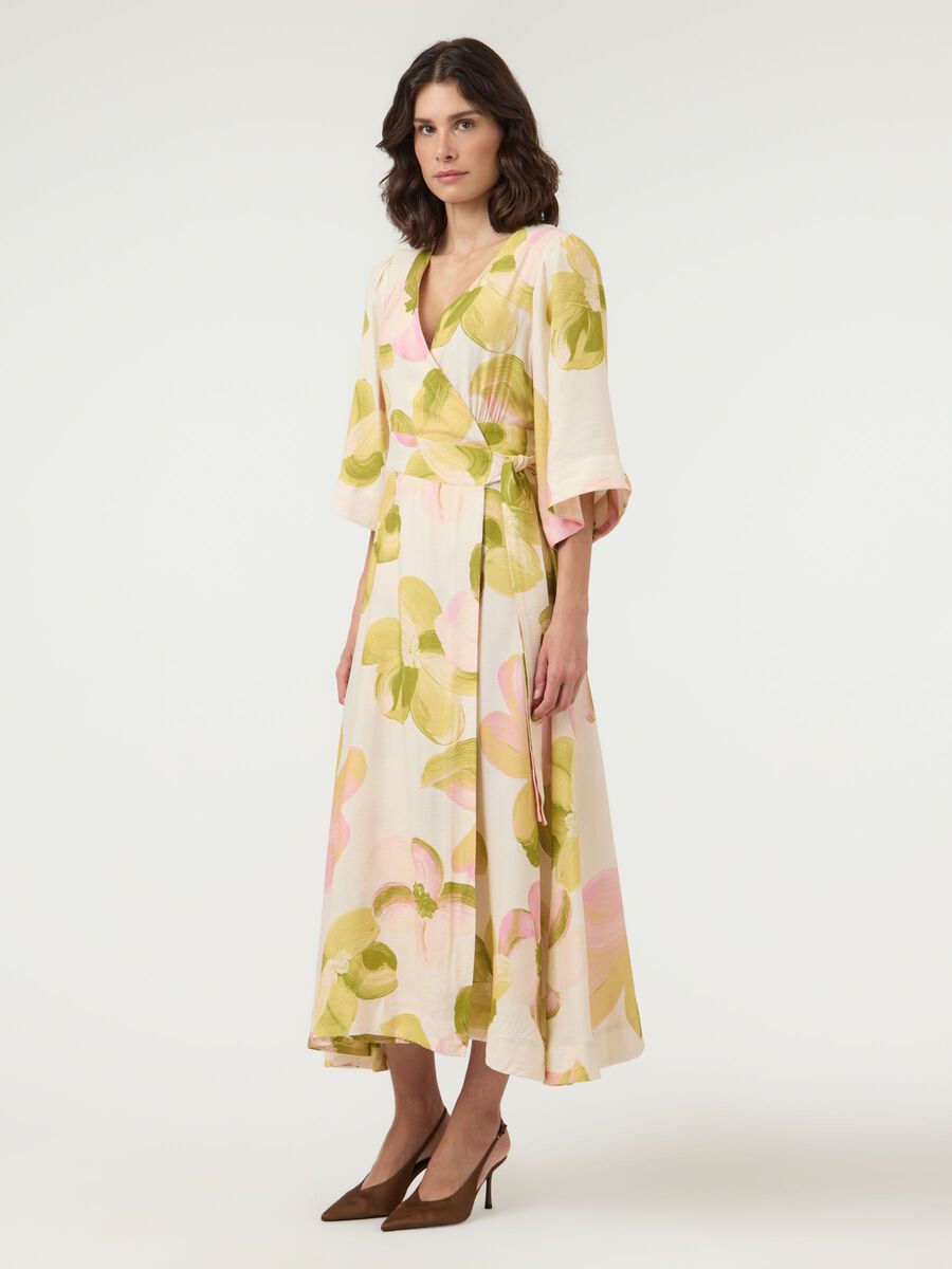 Carousel image - YASMARGA 3/4 WRAP MAXI DRESS, Pristine | 4