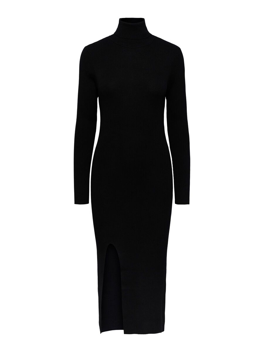Y.A.S YASBIRIELLA KNITTED DRESS, Black, highres - 26026257_Black_001.jpg