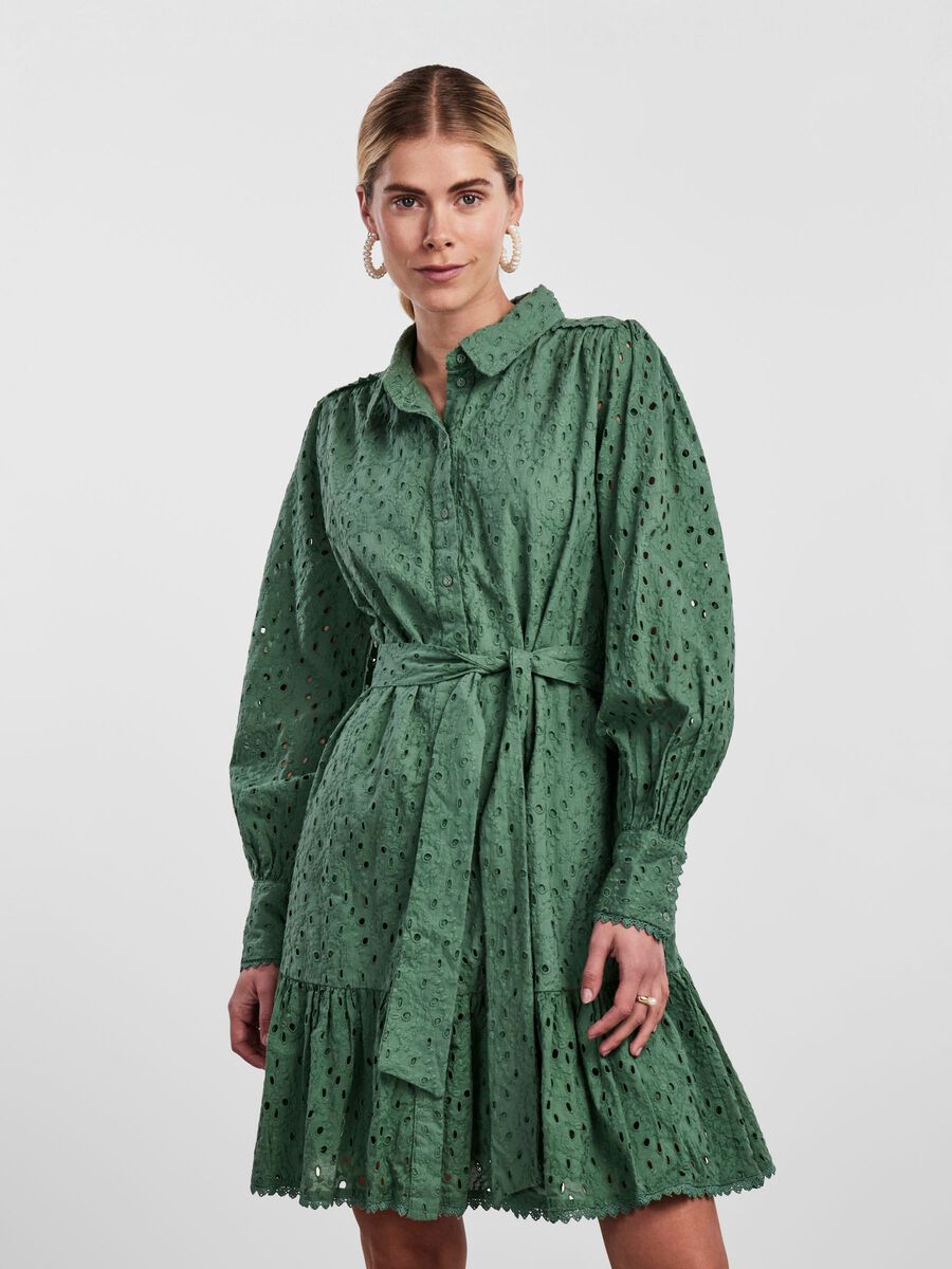 Y.A.S YASHIPSA SHIRT DRESS, Dark Ivy, highres - 26029394_DarkIvy_003.jpg