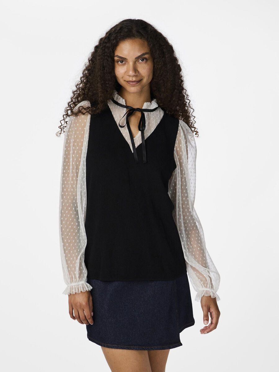 YAS YASDANNIE STRIKKET TOP, Black, highres - 26036959_Black_1170032_003.jpg