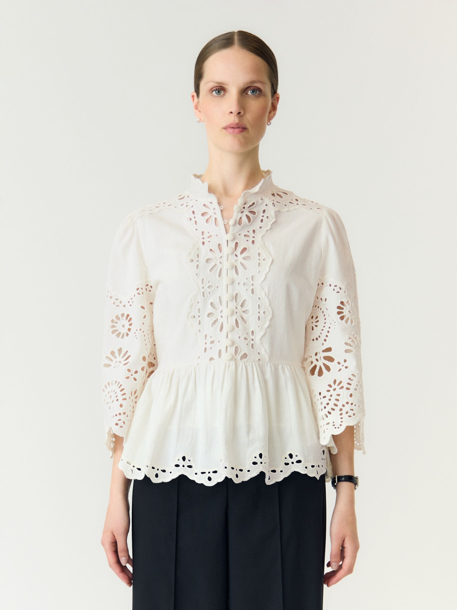YASGINGA 3/4 SLEEVED TOP | White | YAS® Norway