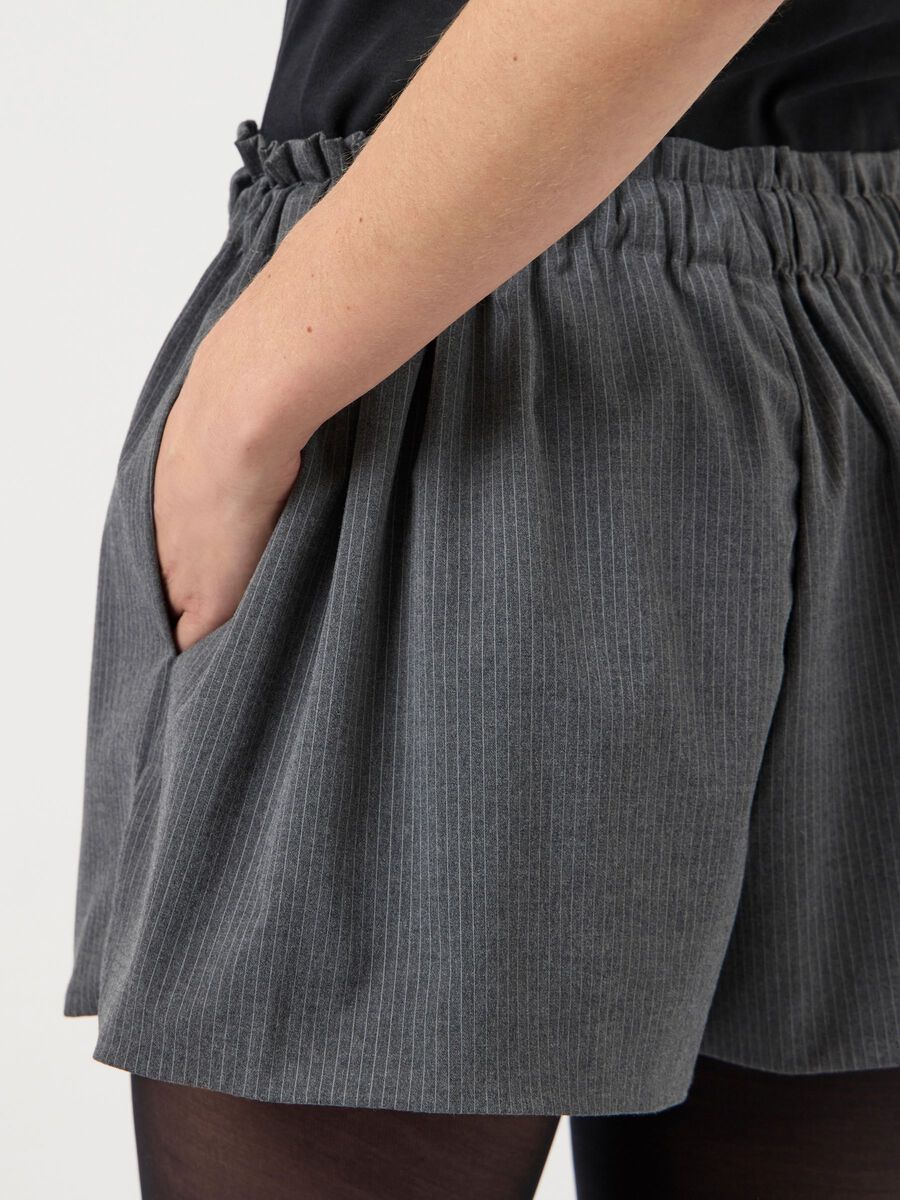 Product carousel image - YASKIMA STRIBET SHORTS, Medium Grey Melange | 5