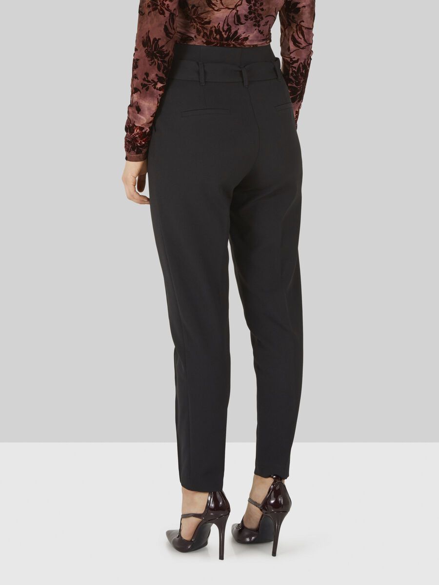 Y.A.S HIGH WAISTED TROUSERS, Black, highres - 26008493_Black_004.jpg