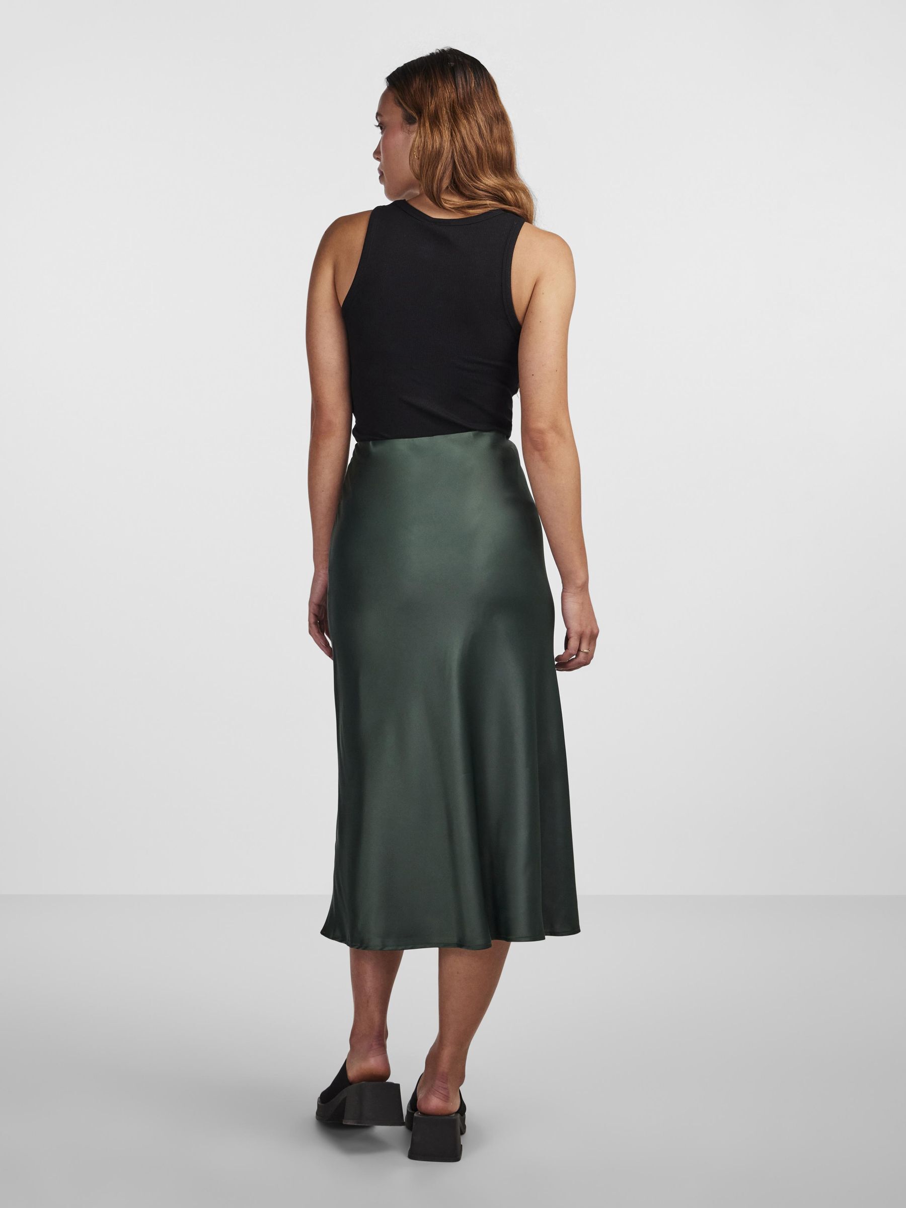 YASPELLA MIDI SKIRT Green Y.A.S UK