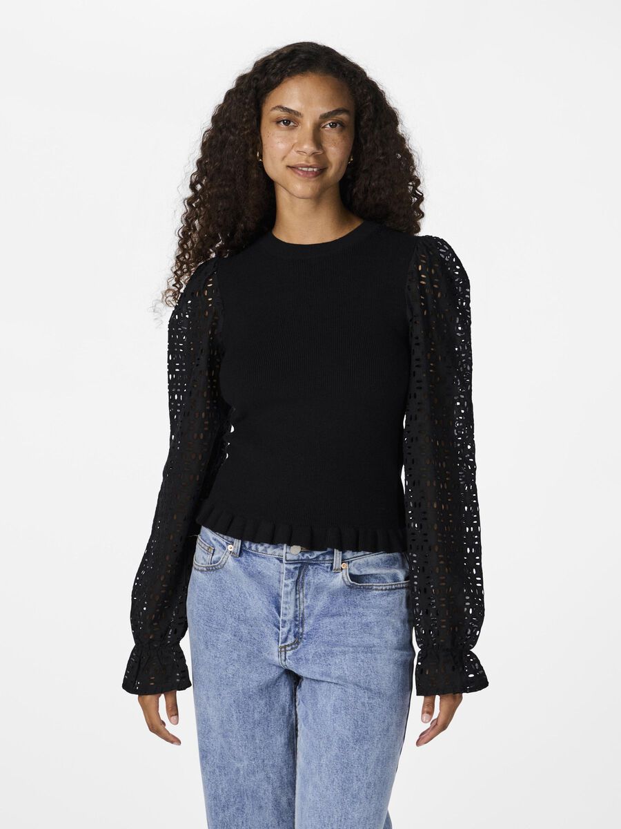 YAS YASHOLLI  KNITTED PULLOVER, Black, highres - 26036168_Black_003.jpg